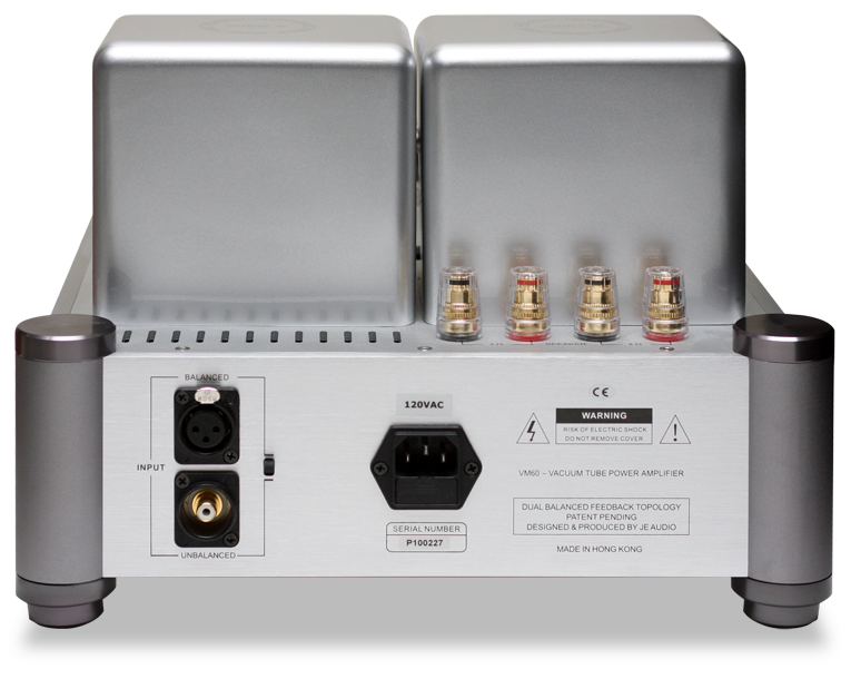 JE Audio VM60 rear panel