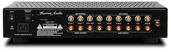 Herron VTSP-3A rear panel