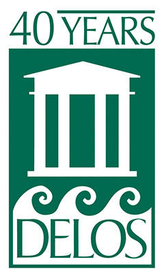 Delos 40 Years logo