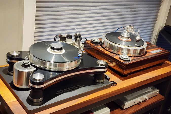 Two turntables